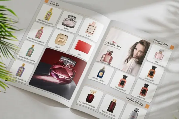 A modern and premium style catalog for AHMAD Perfumes