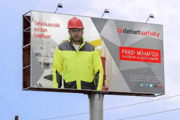Debet Safety şirkəti üçün müasir reklam