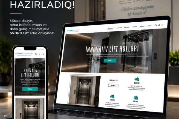 SVORD Lift üçün yeni nəsil vebsayt hazırladıq